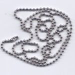 Kugelkette rund aus Edelstahl 2,4 mm x 80 cm mit Kettenverbinder