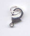 Karabiner silberfarben mit Spaltring