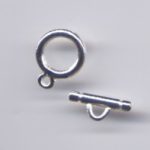 Knebelverschluss 12 mm silberfarben