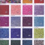 Indianerperlen/Rocailles mit Silbereinzug 3,5 mm der Fa. Efco, 17 g Beutel - Ausverkaufsartikel, Abgabe nur solange Vorrat reicht