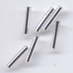 Stiftperlen mit Silbereinzug 2 x 11 mm 13 g , Ausverkaufsartikel - Abgabe nur solange Vorrat reicht