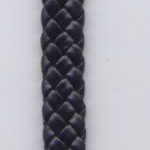 Kunstleder geflochten 10 mm x 95 cm (4,5 mm dick) schwarz