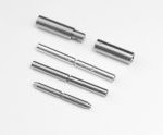 Bajonettverschluß 17mm lang, 1,3 mm Innendurchmesser aus Edelstahl