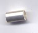 Röhrchen platinfarben 8 mm x 6 mm, Lochdurchmesser 3,9 mm