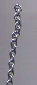 Ankerkette platinfarben Glieder ca. 4 mm