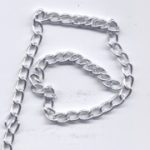 Ankerkette 7 mm Glieder aus Aluminium silberfarben