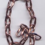 Kette 9 x 13 mm altkupferfarben- Ausverkaufsartikel, Abgabe nur solange Vorrat reicht