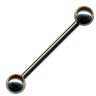 Piercingschmuckteil aus Chirurgenstahl mit 2 Endkugeln 4mm