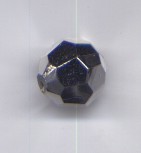 Kunststoffschliffperle 12 mm silberfarben glänzend - Ausverkaufsartikel, Abgabe nur solange Vorrat reicht