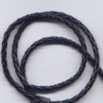 Kunstlederband geflochten 3 mm