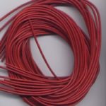 Lederband 1,2 mm x 1 m rot
