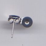 Ohrstecker mit Platte 6 mm aus Edelstahl - 1 Paar