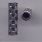 Schmuckelement Karo - 25 x 7 mm, Loch 5 mm - Ausverkaufsartikel, Abgabe nur solange Vorrat reicht