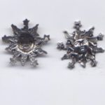 Metallanhänger Sonne altsilberfarben 21 mm - 2 St.