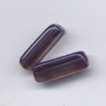 Glasformperle transparent Stäbchen 15 mm x 5 mm, Dose mit 10 St. Ausverkauf - Abgabe nur solange Vorrat reicht