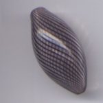 Hohlglasolive 32 x 15 mm schwarz - Ausverkaufsartikel, Abgabe nur solange Vorrat reicht