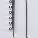 Kiltnadel versilbert mit 7 Ösen - 7,9 cm