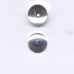 Halblinse 10 mm aus Sterling Silber 925 - 2 St.