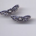 Engelsflügel albsilberfarben 20 x 6 mm - 2 St. - Ausverkauf, Abgabe nur solange Vorrat reicht