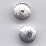 Scheibe 12 mm versilbert, Ausverkauf - Abgabe nur solange Vorrat reicht