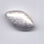 Olive flach 25x15 mm versilbert, Ausverkauf - Abgabe nur solange Vorrat reicht