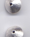 Diskus 12 mm versilbert, Ausverkauf - Abgabe nur solange Vorrat reicht