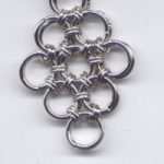 Metallzwischenteil ´Ringel´ platinfarben 4,6 cm