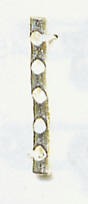 Abstandhalter 25 mm silberfarben - Auslaufartikel