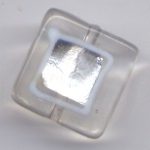handgewickelte Designerperle cristall-weiß 18 mm - Ausverkaufsartikel, Abgabe nur solange Vorrat reicht