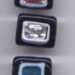 handgewickelte Designerperle 13 mm x 15,2 mm x 5,7 mm - Ausverkaufsartikel, Abgabe nur solange Vorrat reicht
