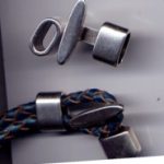 Metallverschluss 2-teilig 14 x 8 mm alttplatinfarben