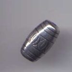 Metallperle Trommel 20 x 10 mm aus galvanisiertem Kunststoff - Ausverkaufsartikel, Abgabe nur solange Vorrat reicht