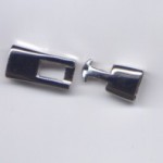 Metallverschluss platinfarben 32 mm