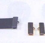 Endstücke für flaches Kautschuk 16 mm