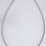 Wechselcollier 1,6 mm Stahlseil kunststoffüberzogen 42 cm silberfarben