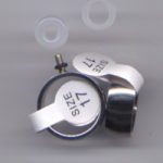 Fingerring 10 mm aus Edelstahl hochglanz mit Gewindestift M2,5