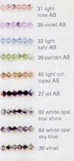 Swarovski Kristallschliffperlen Doppelkegel 4mm - Auslaufartikel, Abgabe nur solange Vorrat reicht