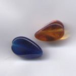 Böhmische Glasperle nuggetform 15x10 mm, Ausverkauf - Abgabe nur solange Vorrat reicht