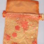 Geschenksäckchen Strohseide 12 x 16 cm orange - Ausverkaufsartikel, Abgabe nur solange Vorrat reicht