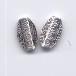 Metallolive 15 x 9 mm altsilberfarben