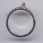 Edelstahlring 5 mm glänzend mit Schraubgewinde M2,5