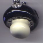 Big Charm Pilz mit Straß mit Karabiner