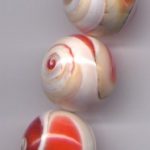 Muschelperle rund 16 mm - Ausverkaufsartikel, Abgabe nur solange Vorrat reicht