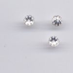 Perlkappen versilbert 6 mm - 30 St.