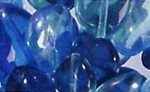 Glasherzen-Mix, Mischung aus verschiedenartigen Herzen - farblich aufeinander abgestimmt - Dose mit 15 g -