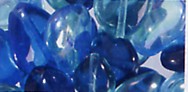 Glasherzen-Mix, Mischung aus verschiedenartigen Herzen - farblich aufeinander abgestimmt - Dose mit 15 g -