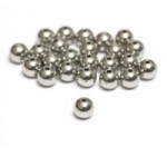 Perlen 6 mm aus Chirurgenstahl - 25 St. von Vetromagic