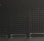 Ohrstecker-Display aus Acryl mittel für 36 Paar Ohrstecker