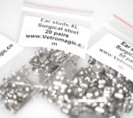Vetromagic-Ohrstecker 1,3 cm aus Chirurgenstahl - 100 Paar von Vetromagic