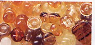 Glasperlen-Mix, unterschiedliche Glasperlen - farblich aufeinander abgestimmt, Beutel mit 15 g - Ausverkauf - Abgabe nur solange Vorrat reicht